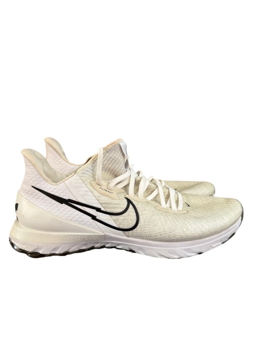 Nike Air Zoom Infinity Tour Flyknit Golf Shoes Sail White Black CT0540-100 size9